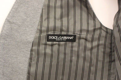 Dolce &amp; Gabbana Grauer Blazer aus Baumwollstretch