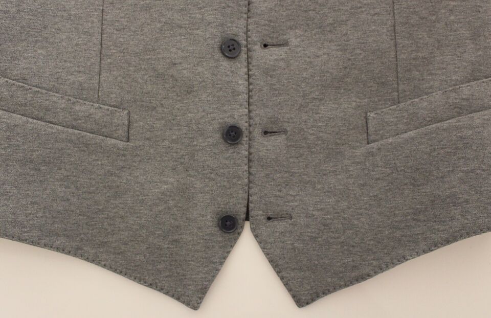 Dolce &amp; Gabbana Grauer Blazer aus Baumwollstretch