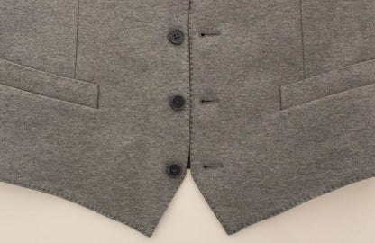 Dolce &amp; Gabbana Grauer Blazer aus Baumwollstretch