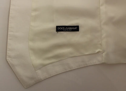Dolce &amp; Gabbana – Blazer aus weißer Baumwoll-Seidenmischung