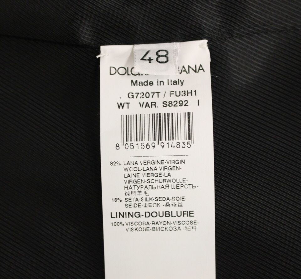 Dolce &amp; Gabbana Graue Woll-Seiden-Kleidweste Weste