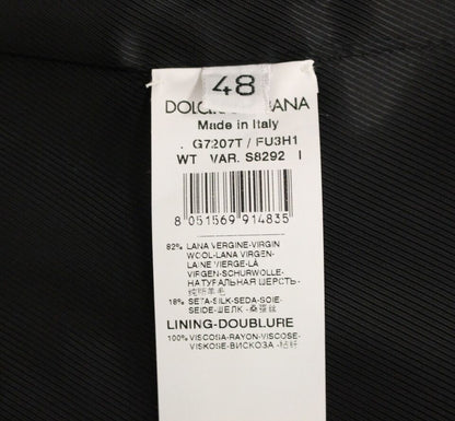 Dolce &amp; Gabbana Graue Woll-Seiden-Kleidweste Weste
