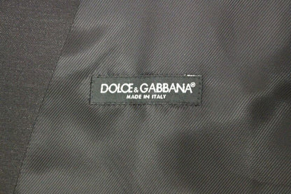 Dolce &amp; Gabbana Graue Woll-Seiden-Kleidweste Weste