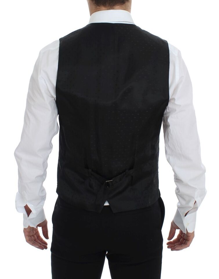 Dolce &amp; Gabbana Schwarze Weste aus Wolle für formelle Anlässe