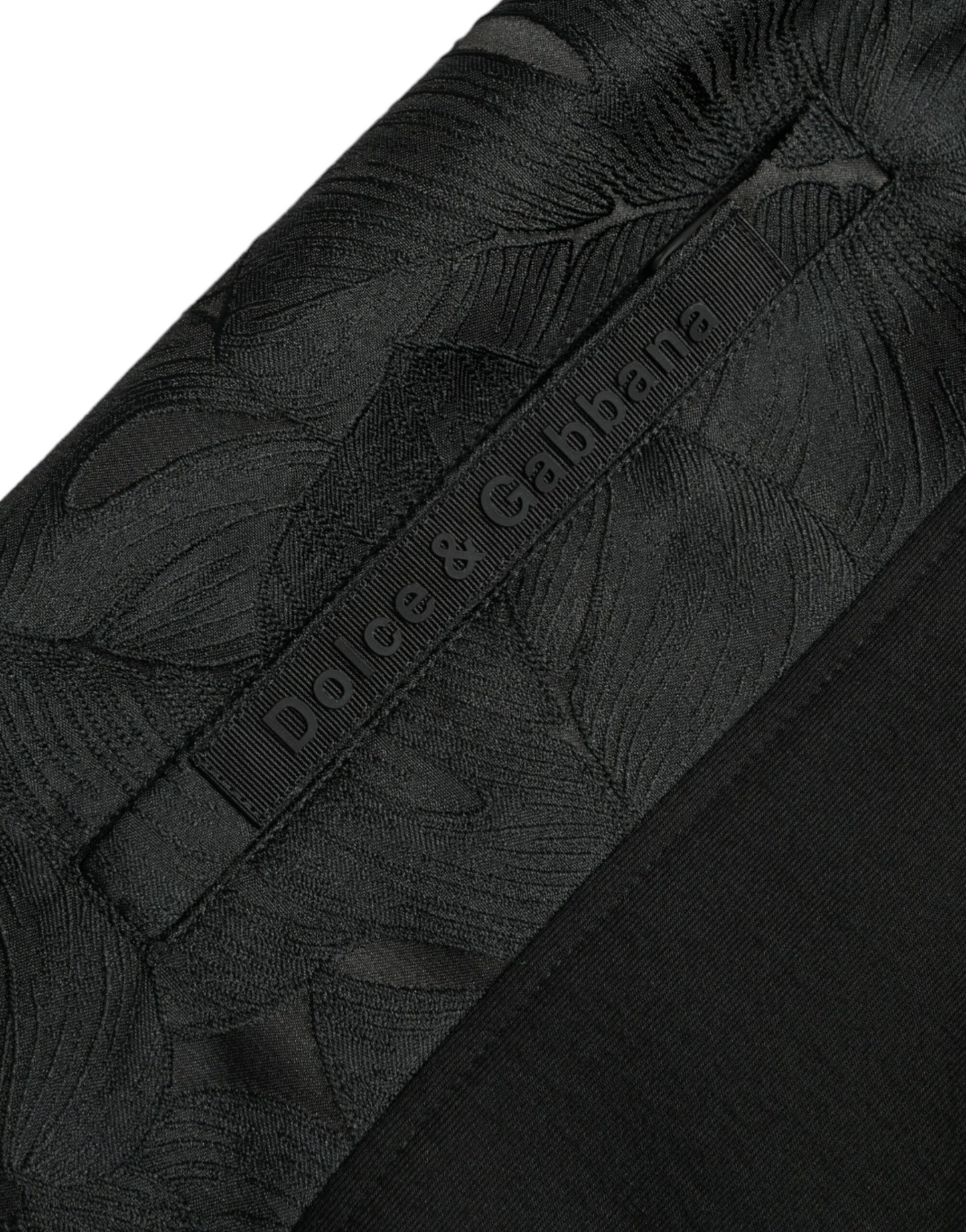 Dolce &amp; Gabbana Black Cotton Slim Stretch Jogger Pants