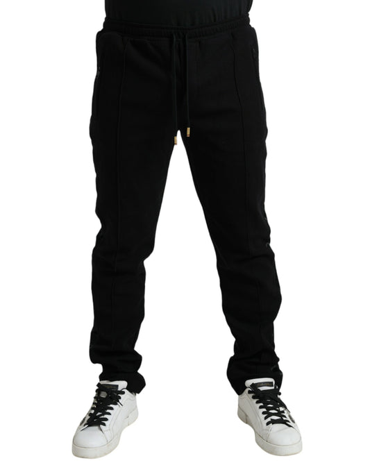 Dolce &amp; Gabbana – Schwarze Jogginghose aus Baumwollmischung