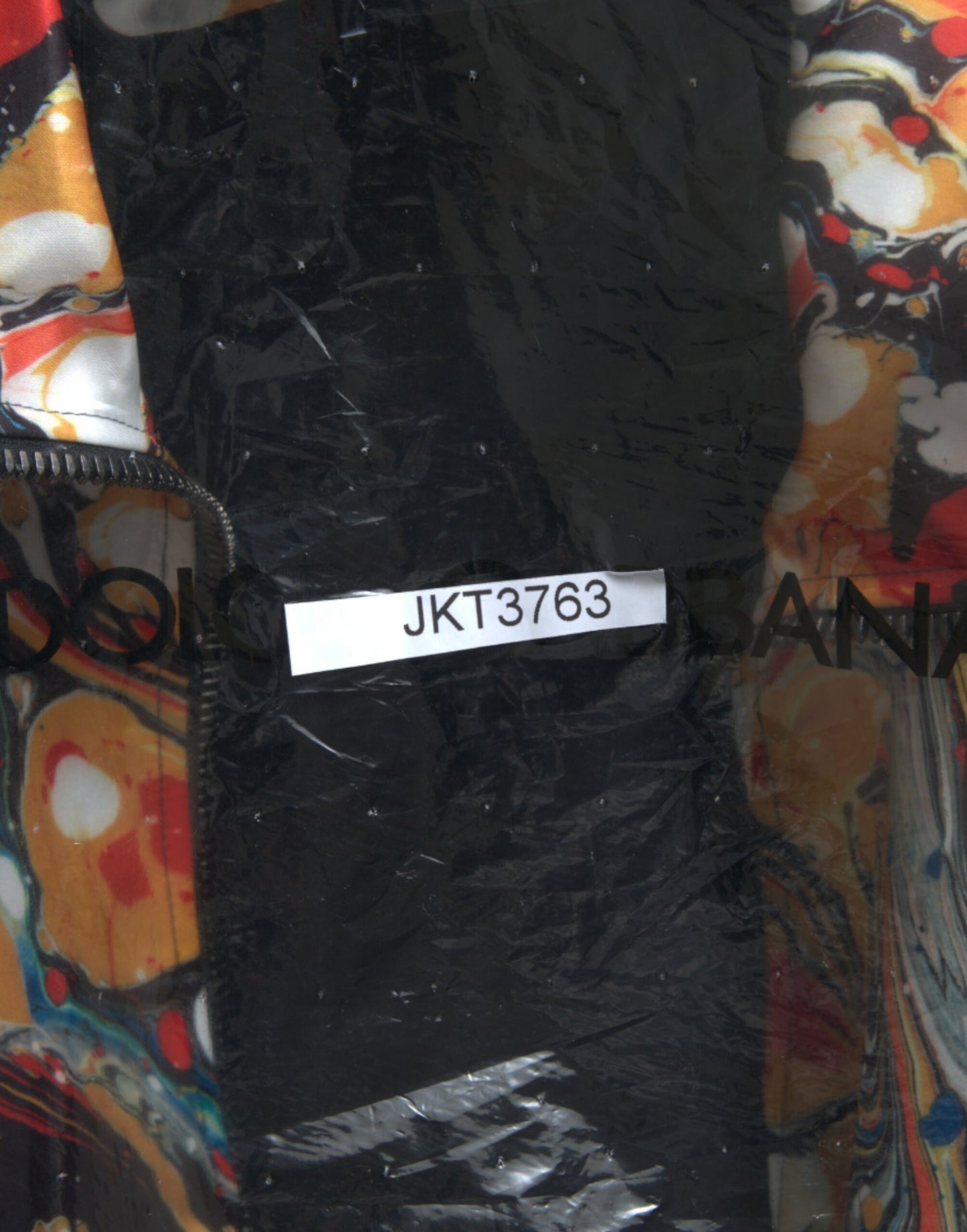 Dolce &amp; Gabbana Multicolor Abstract Polyester Bomber Jacket