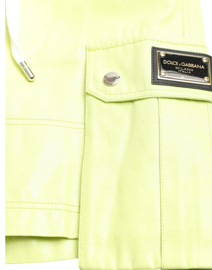 Dolce &amp; Gabbana Hellgrüne Cargo-Bermudashorts aus Baumwolle für Herren