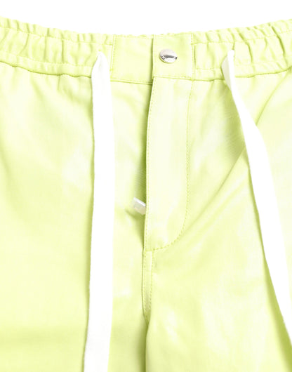 Dolce &amp; Gabbana Hellgrüne Cargo-Bermudashorts aus Baumwolle für Herren