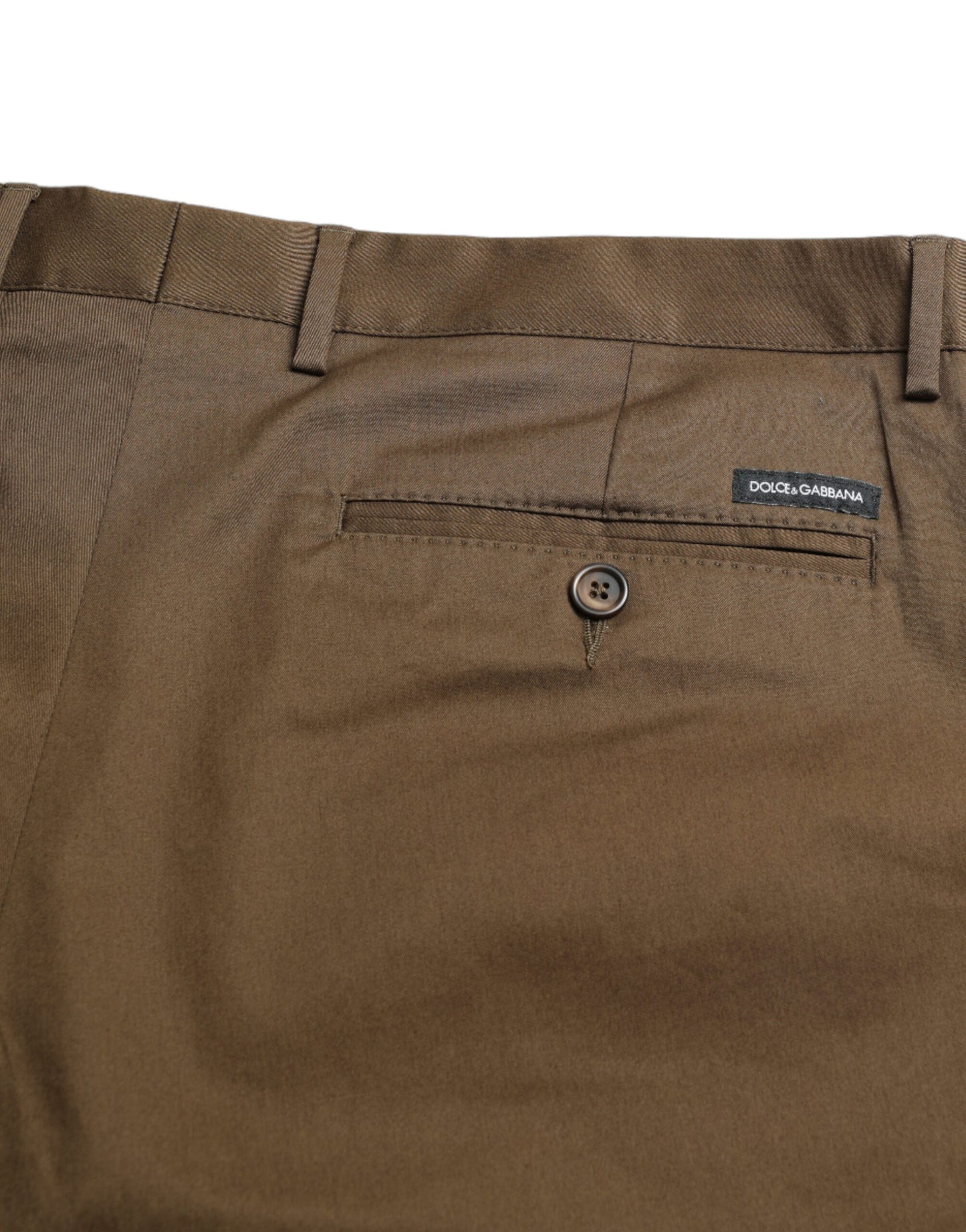 Dolce &amp; Gabbana – Braune Bermudashorts aus Baumwollstretch für Herren