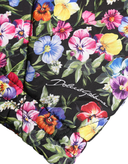 Dolce &amp; Gabbana Multicolor Floral High Waist Hot Pants Shorts