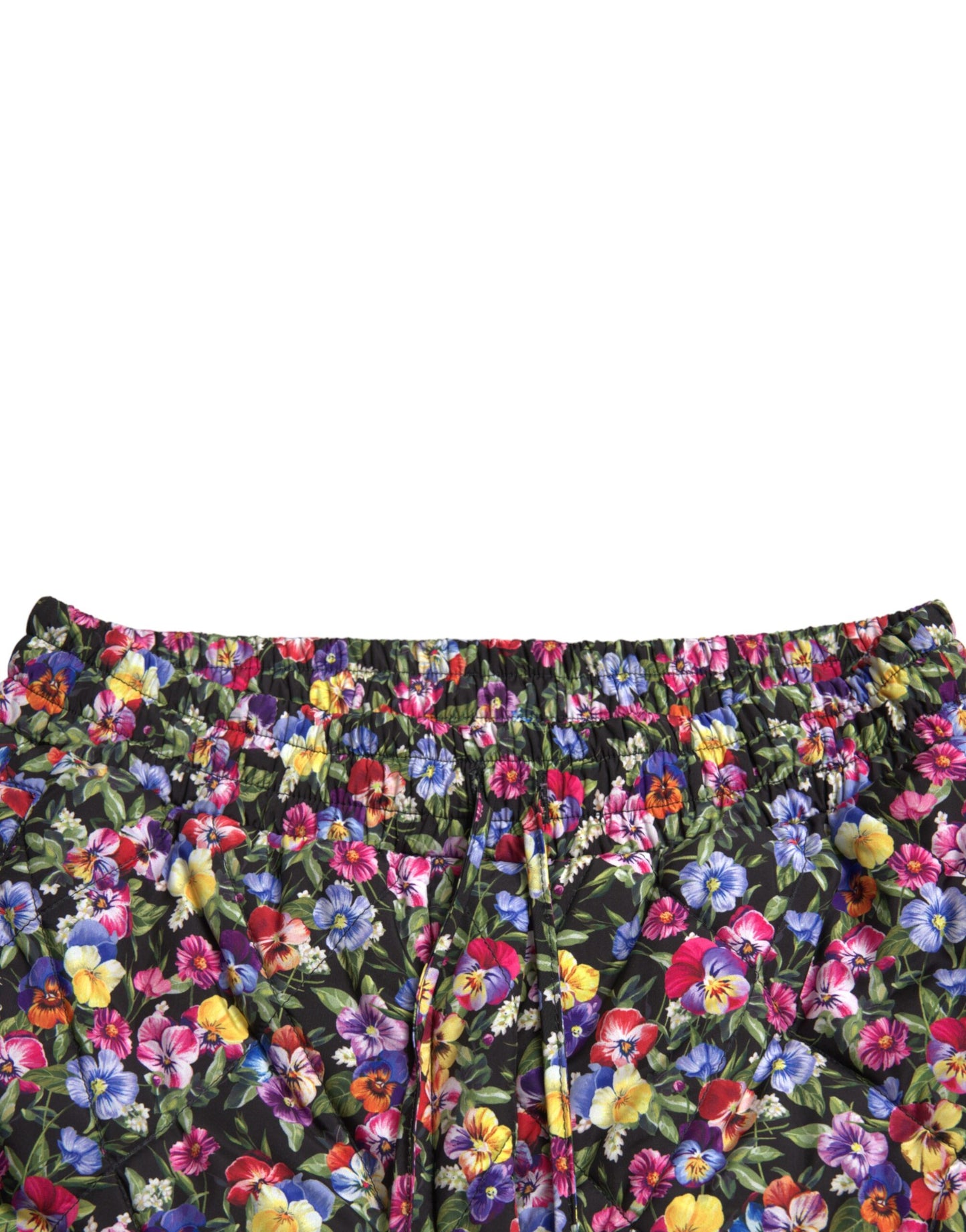 Dolce &amp; Gabbana Multicolor Floral High Waist Hot Pants Shorts