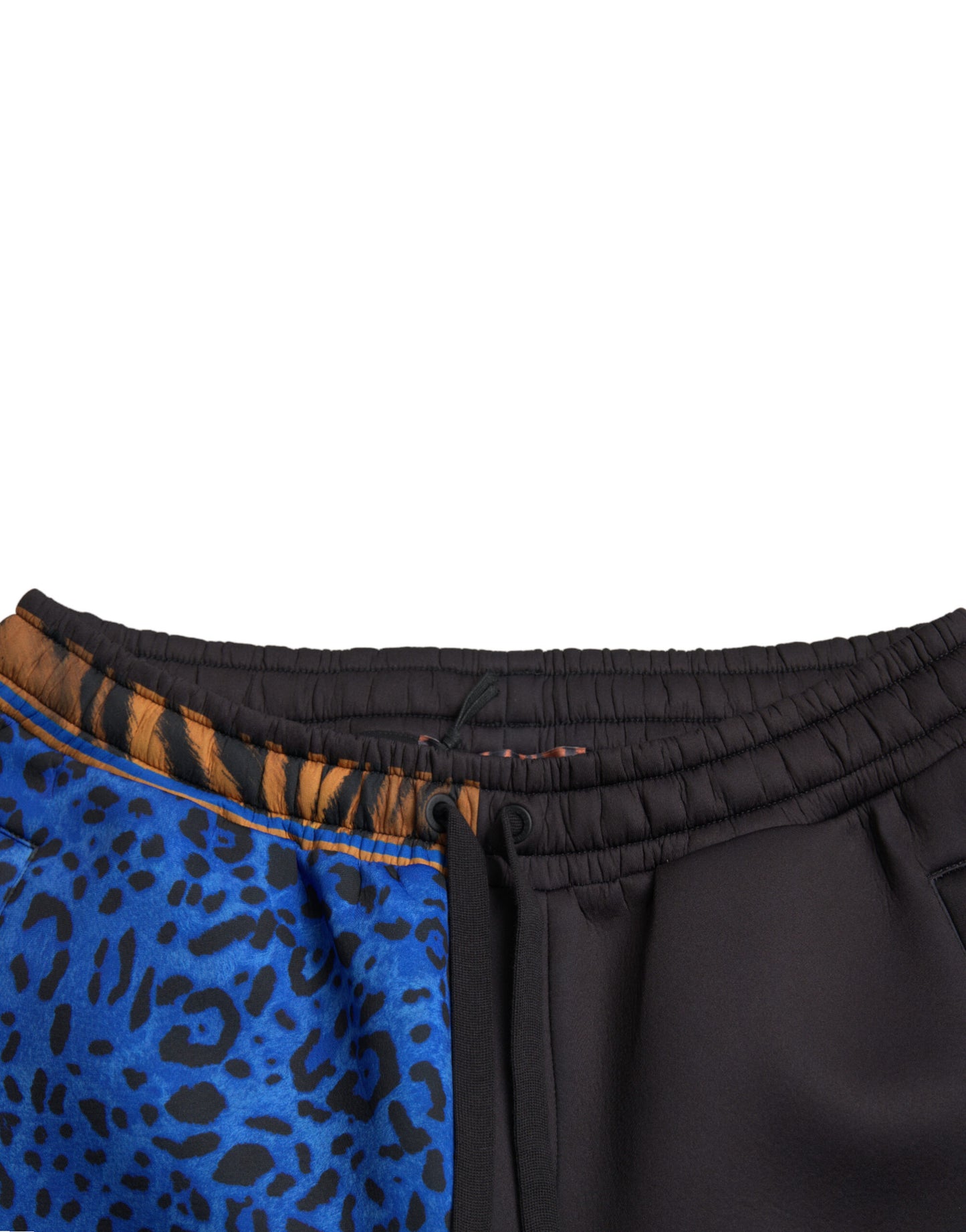 Dolce &amp; Gabbana Black Tiger Print Cargo Jogger Pants