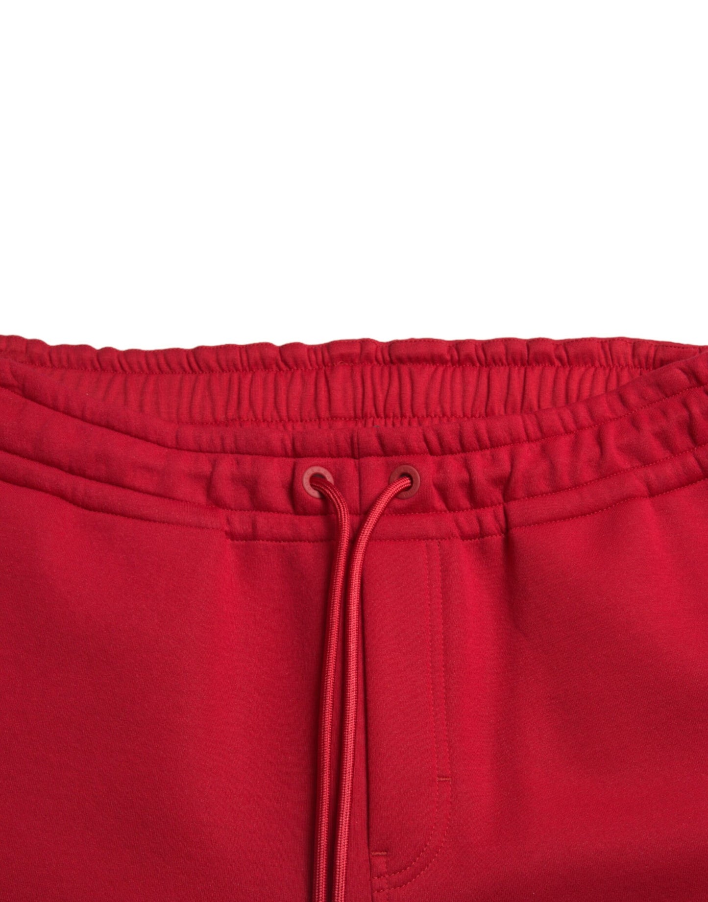 Dolce &amp; Gabbana Red Cotton Blend Skinny Jogger Pants