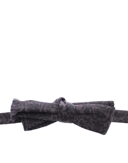 Dolce &amp; Gabbana Grau-schwarze Wollfliege
