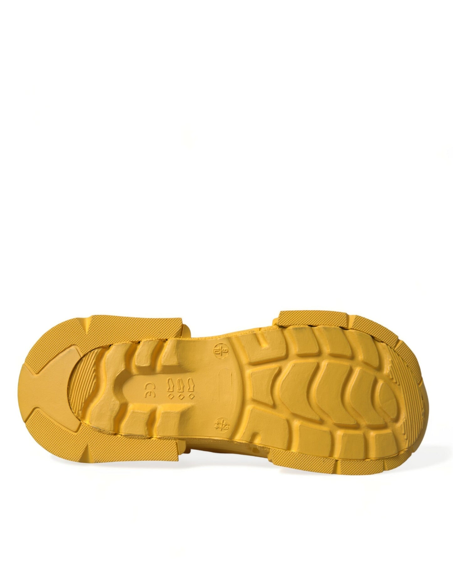 Dolce &amp; Gabbana Gelbgrüne Gummiclogs Herren Hausschuhe Herrenschuhe