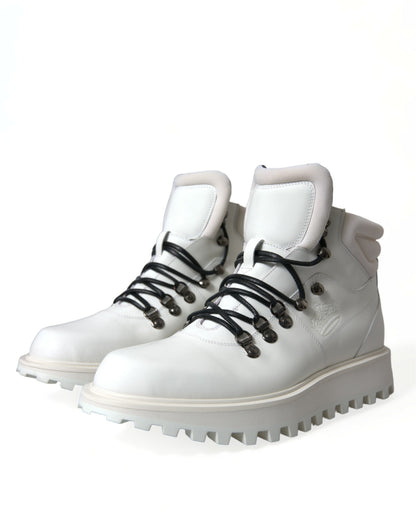 Dolce &amp; Gabbana Weiße Vulcano Trekking-Stiefeletten