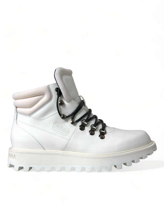 Dolce &amp; Gabbana Weiße Vulcano Trekking-Stiefeletten