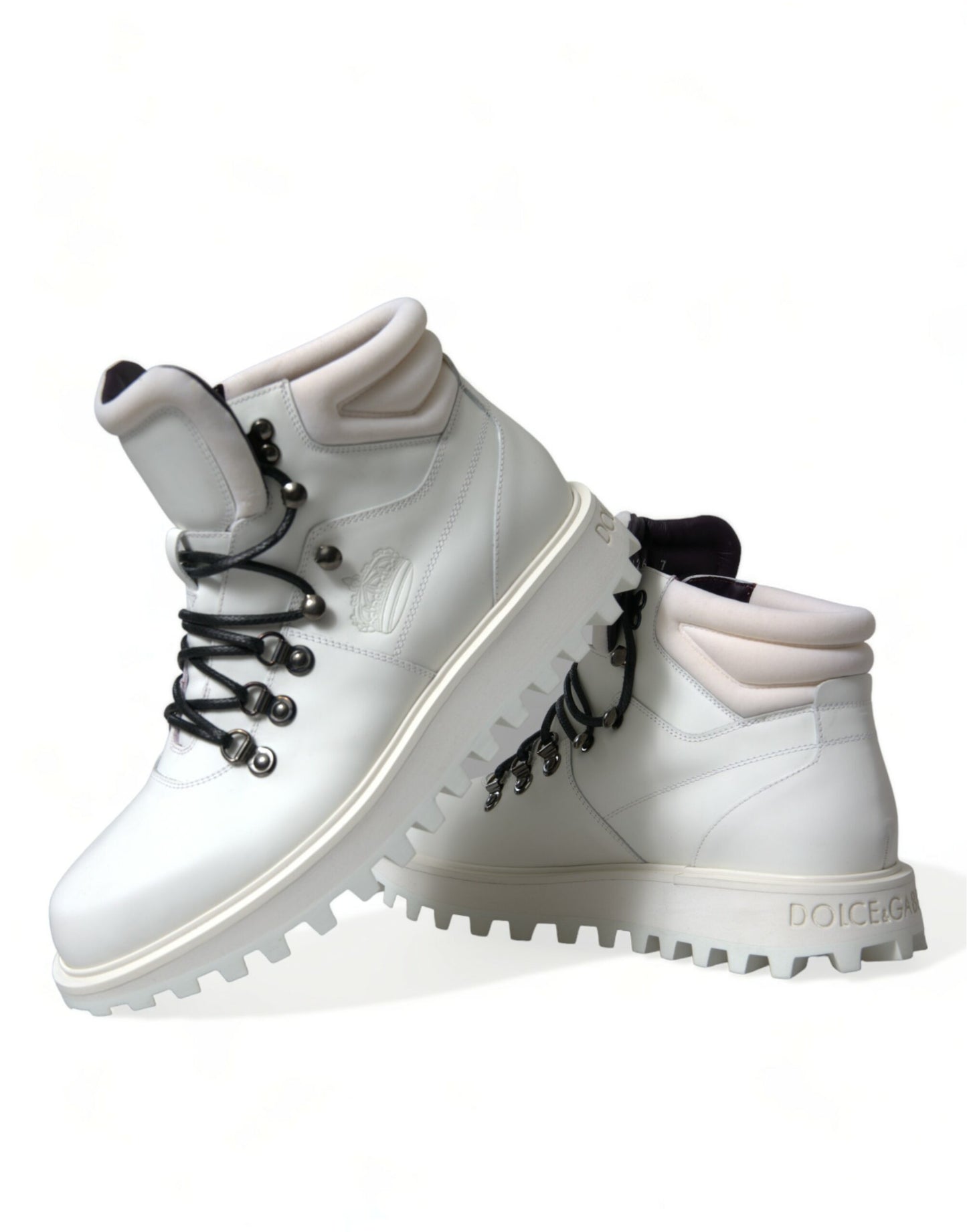 Dolce &amp; Gabbana Weiße Vulcano Trekking-Stiefeletten