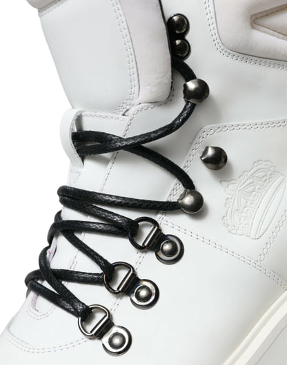 Dolce &amp; Gabbana Weiße Vulcano Trekking-Stiefeletten