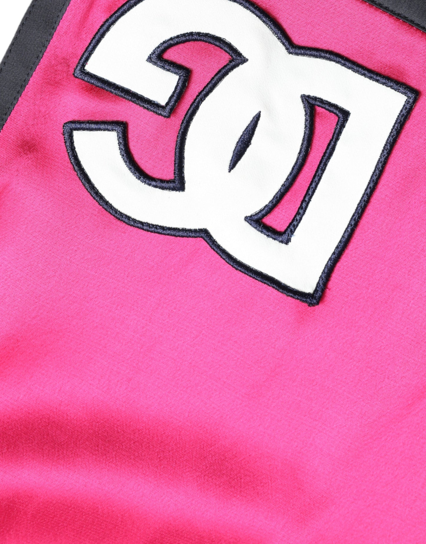 Dolce &amp; Gabbana Pink Viscose Jersey Logo High Waist Shorts
