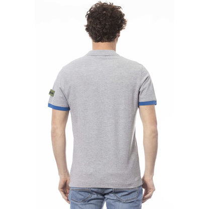 Invicta Herren Poloshirt aus grauer Baumwolle
