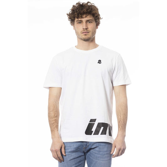 Invicta Weißes Baumwoll-Herren-T-Shirt