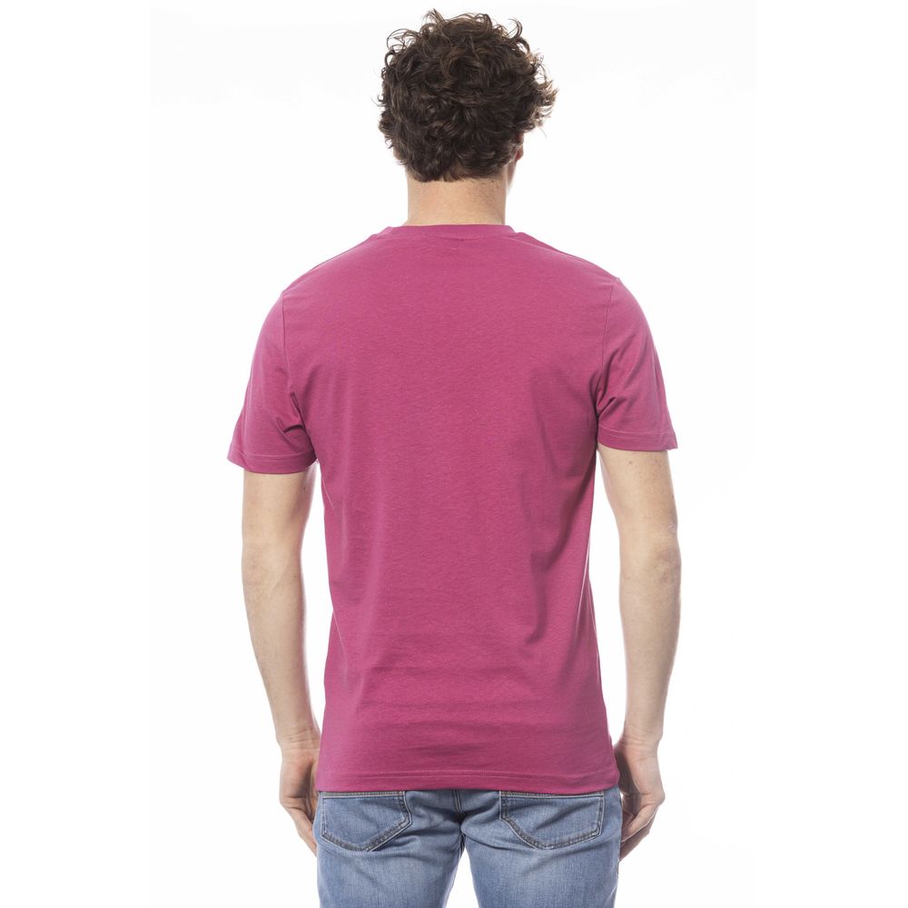 Invicta Lila Baumwoll-T-Shirt für Herren