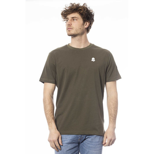 Invicta Grünes Baumwoll-T-Shirt für Herren