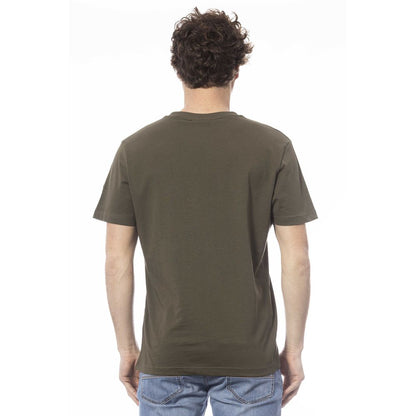 Invicta Grünes Baumwoll-T-Shirt für Herren