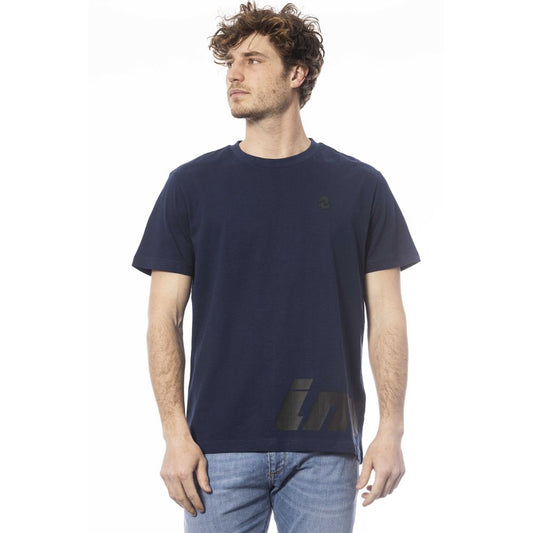 Invicta Blaues Baumwoll-T-Shirt für Herren