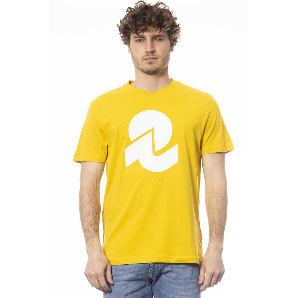 Invicta Gelbes Baumwoll-T-Shirt für Herren