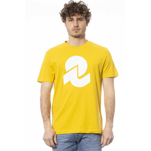 Invicta Gelbes Baumwoll-T-Shirt für Herren
