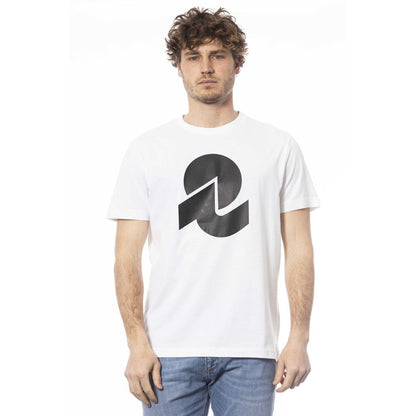 Invicta Weißes Baumwoll-Herren-T-Shirt