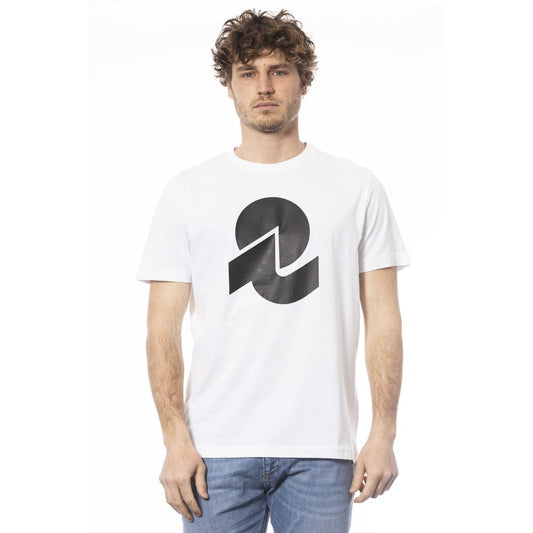 Invicta Weißes Baumwoll-Herren-T-Shirt