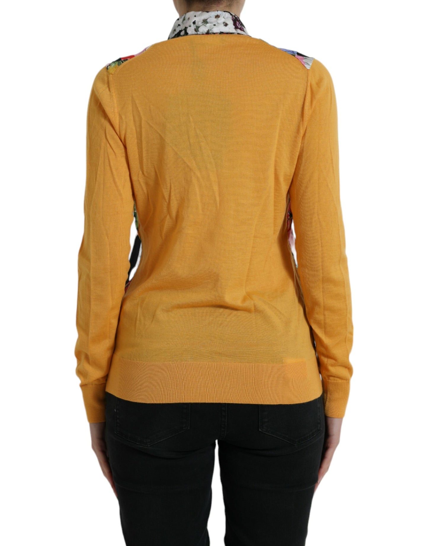 Dolce &amp; Gabbana – Mehrfarbiger Henley-Pullover aus Kaschmir mit Patchwork