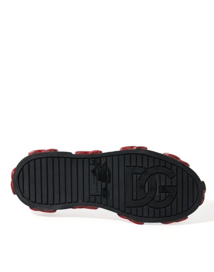 Dolce &amp; Gabbana Multicolor Camouflage High Top Sneakers Schuhe