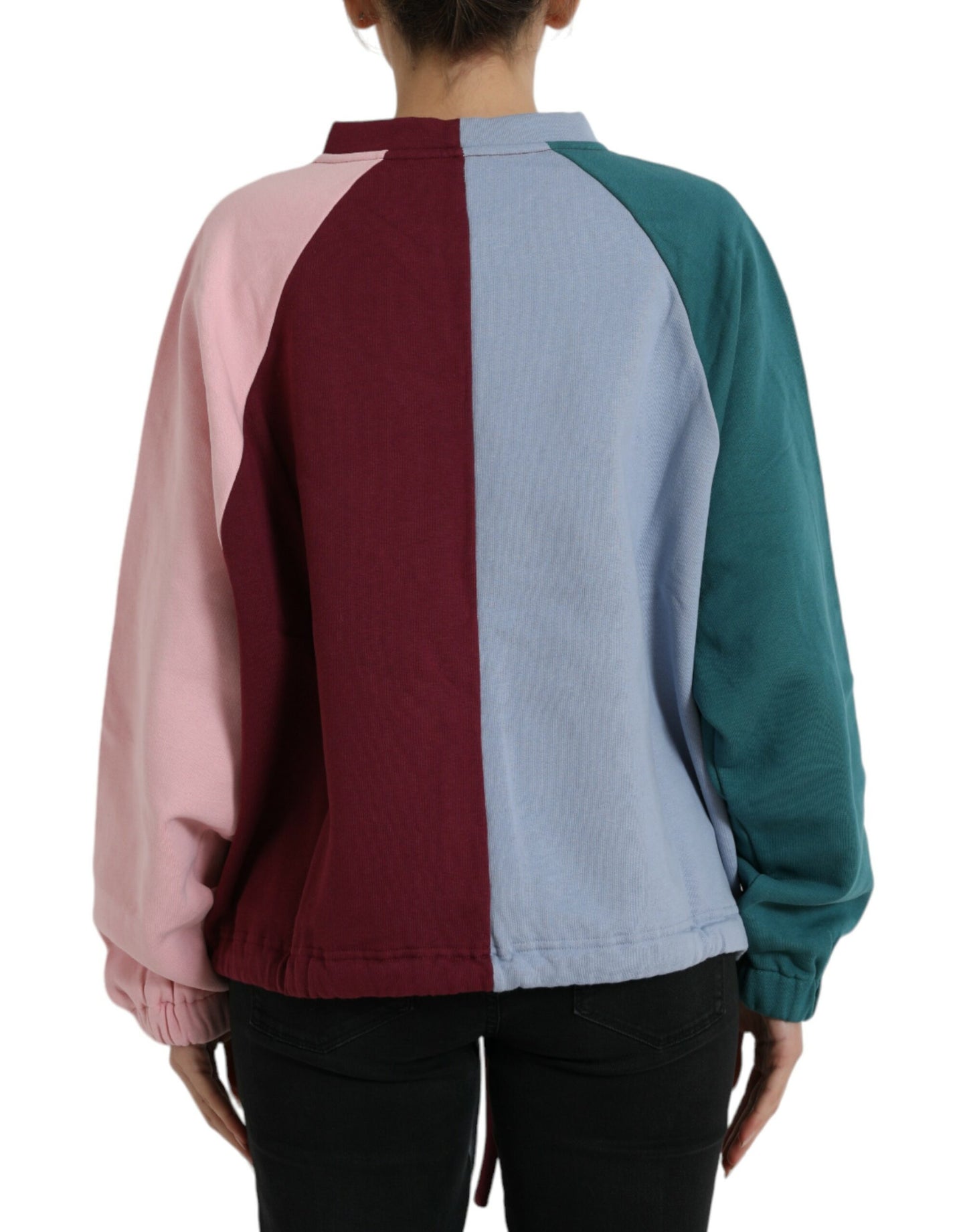 Dolce &amp; Gabbana Mehrfarbiger Pullover mit Rundhalsausschnitt aus Baumwolle
