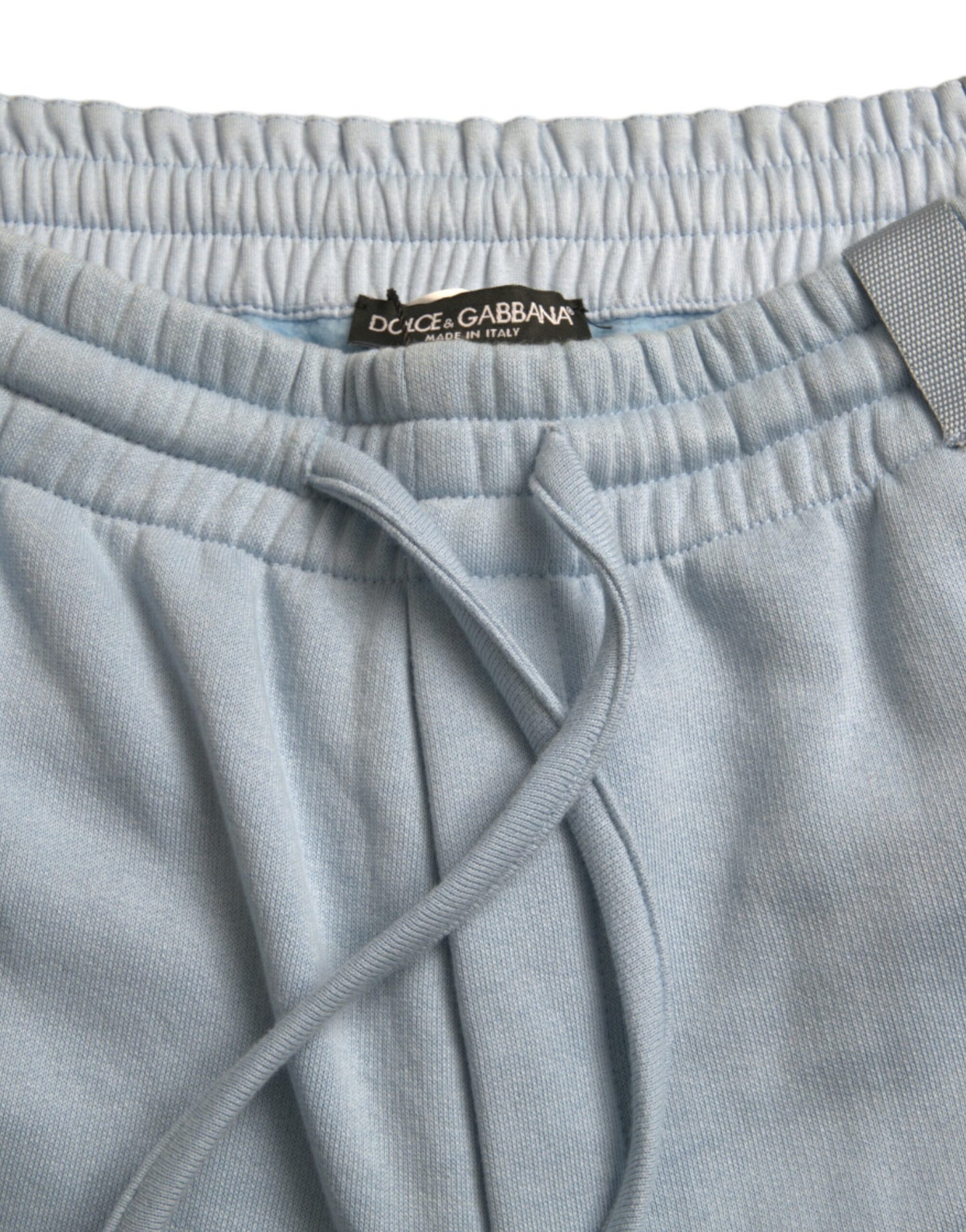 Dolce &amp; Gabbana Light Blue Cotton Sweatpants Men Jogger Pants