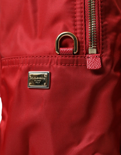 Dolce &amp; Gabbana Red #DGFAMILY Embellished Backpack VULCANO Bag