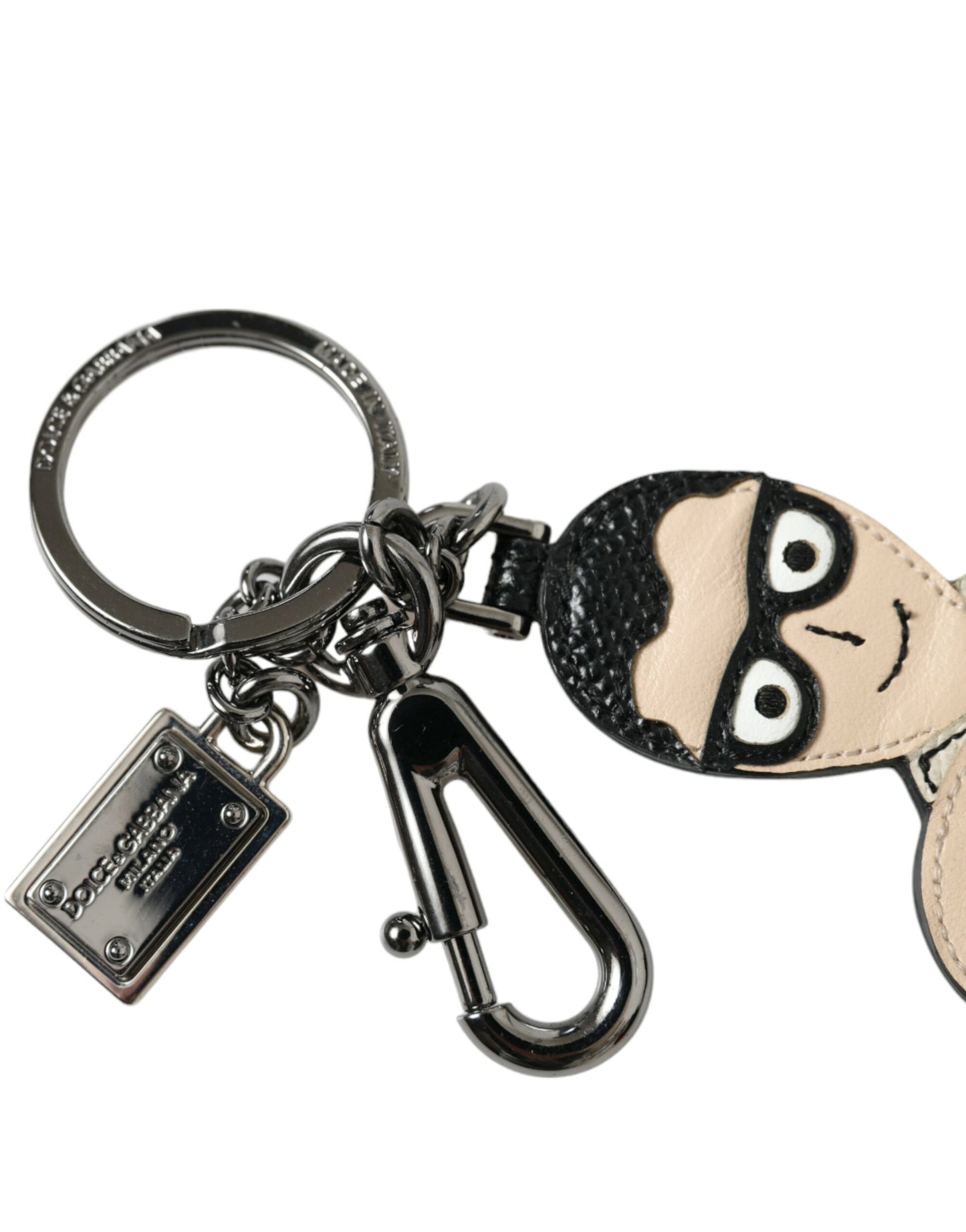 Dolce &amp; Gabbana Leder Dominico Stefano #DGFAMILY Logo-Schlüsselanhänger