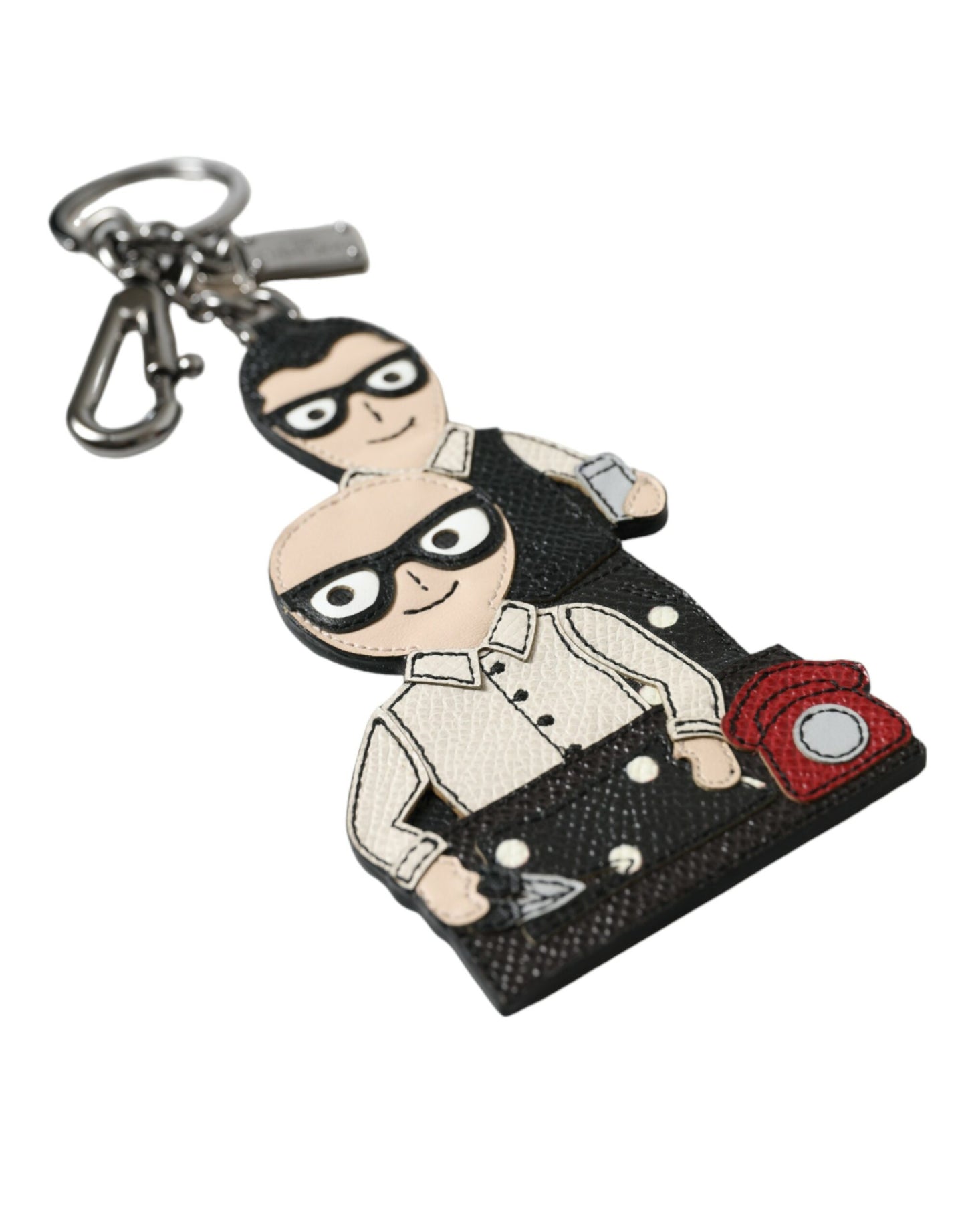 Dolce &amp; Gabbana Leder Dominico Stefano #DGFAMILY Logo-Schlüsselanhänger