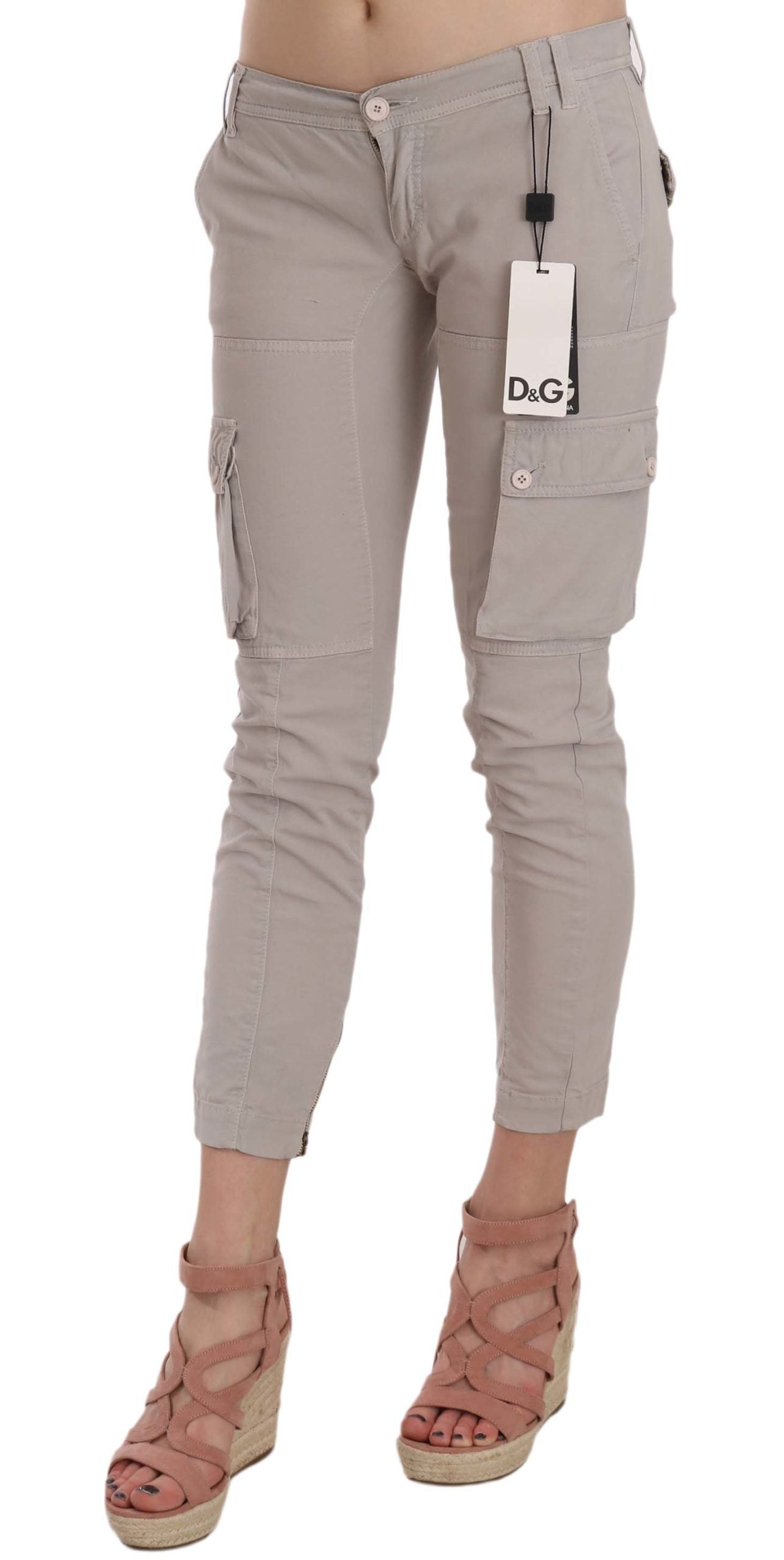 Dolce &amp; Gabbana – Lässige, taillierte Khakihose