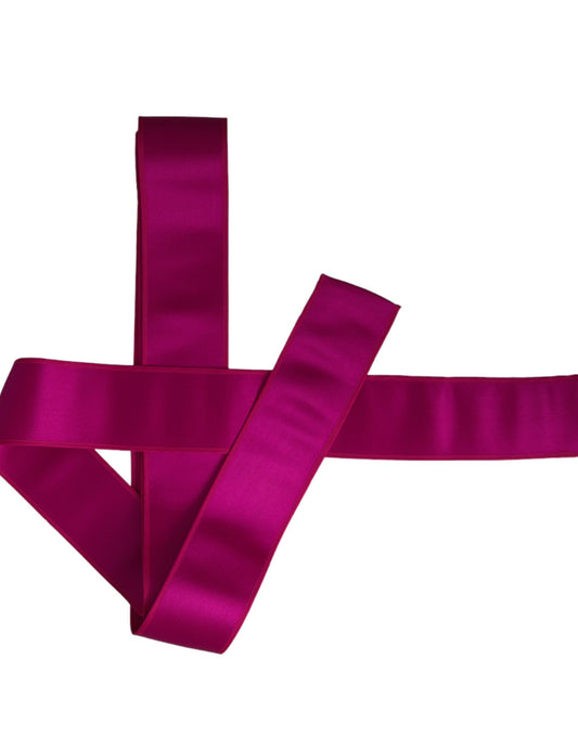 Dolce &amp; Gabbana Fuchsia Pink Seidengürtel für Damen