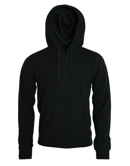 Dolce &amp; Gabbana Dunkelgrauer Kaschmir-Kapuzenpullover