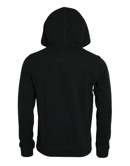 Dolce &amp; Gabbana Dunkelgrauer Kaschmir-Kapuzenpullover
