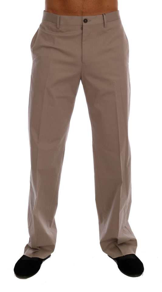Dolce &amp; Gabbana Beige Chinos aus Baumwollstretch