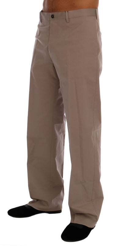 Dolce &amp; Gabbana Beige Chinos aus Baumwollstretch