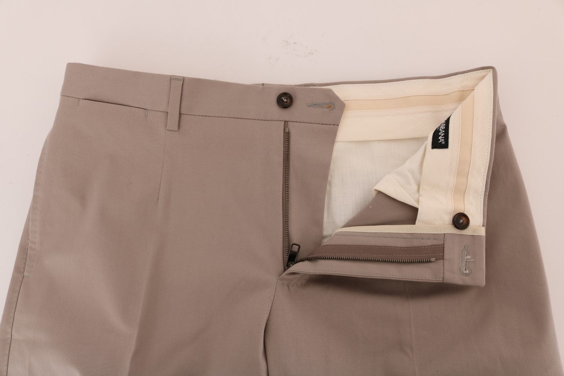 Dolce &amp; Gabbana Beige Chinos aus Baumwollstretch