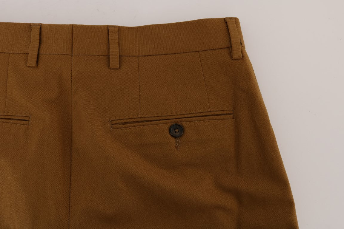 Braune Hose aus Stretch-Baumwolle von Dolce &amp; Gabbana